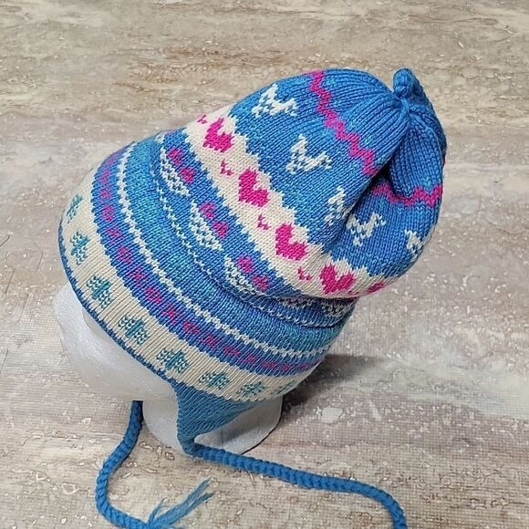 STOWE WOOLENS HANDCRAFTED IN VT WOMENS WINTER WOOL SHERPA W/BRAIDS OSFM - Picture 4 of 8